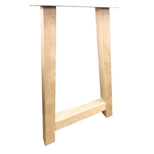 Eiken houten A taps tafelpoot bar poot 69 bij 8 cm en hoogte 100 cm (8 x 8 cm)
