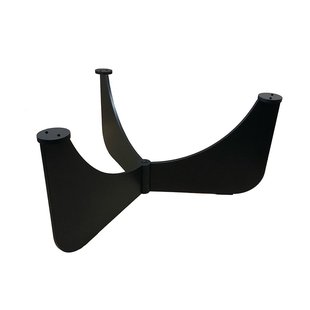 Stalen salononderstel zwart rond ø 72 cm en hoogte 31 cm (6 x 1 cm)