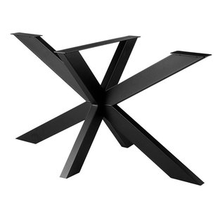 Stalen matrix zwart spinpoot 160 bij 80 cm en hoogte 73 cm (10 x 5 cm)