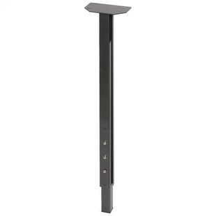 Stalen verstelbare tafelpoot antraciet vierkant 3 bij 3 cm en hoogte 90 cm (3 x 3 cm)