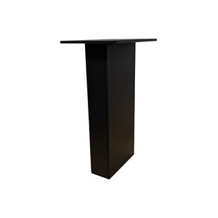Set stalen rechte tafelpoten zwart vierkant 10 bij 4 cm en hoogte 23,5cm (10 x 4 cm) - 4 stuks