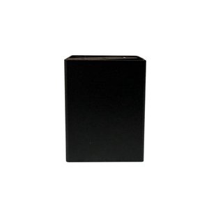 Stalen meubelpoot zwart vierkant 8 bij 8 cm en hoogte 10 cm