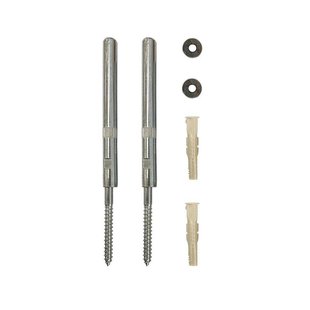 Plankdrager pin voor blinde bevestiging lengte 12 cm met draagvermogen van 85 kg - Set van 2