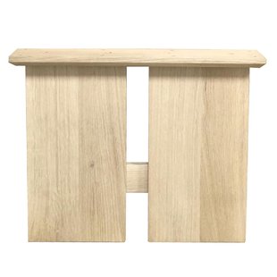 Set H-poten massief eiken 44,5 x 4 cm en hoogte 40 cm (20 x 4 cm)