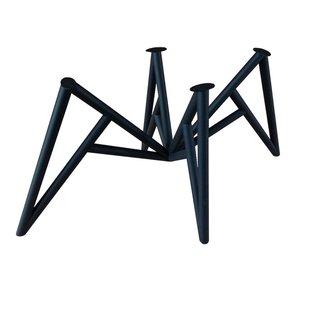 Stalen matrix zwart spinpoot lengte 160 cm bij 77 cm, hoogte 72,5 cm en buis ø 4,2 cm