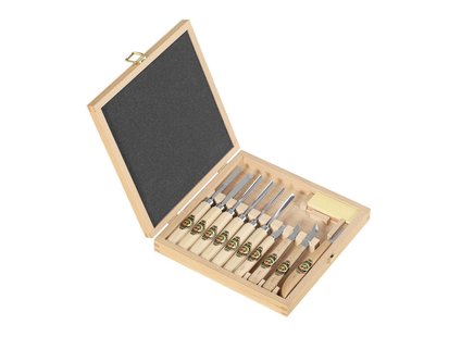 Kirschen houtsnijset 11 delig met kistje