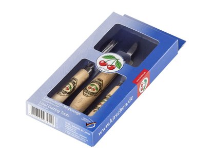 Kirschen linoleum snijset 3-delig