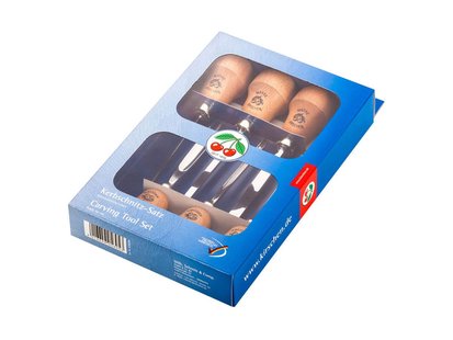 Kirschen houtsnijset 6-delig peervormig