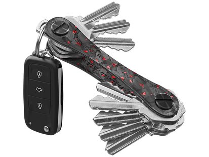 Keysmart compact keyholder red forged ca