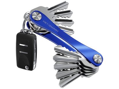 Keysmart compact keyholder blue clam