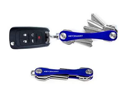 Keysmart compact keyholder poly blue