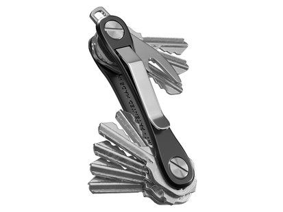 Keysmart keyholder rugged black clam