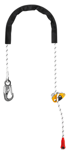 Petzl Grillon Hook International 5 m Wit/Geel – Verstelbare positioneringslijn met HOOK-connector
