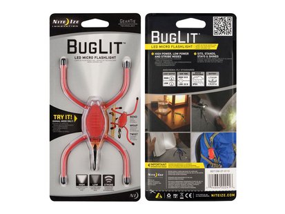 Nite ize buglit zaklamp rood