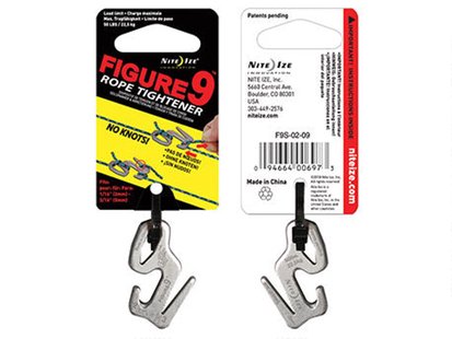 Nite ize figure 9 bevestigingshaak zilve