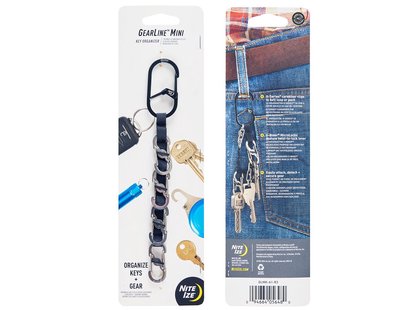 Nite ize gearline mini sleutelhouder zwa