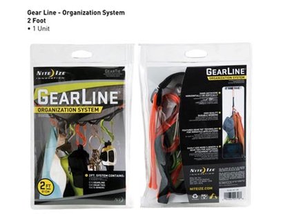 Nite ize gearline draaglijn zwart 61cm