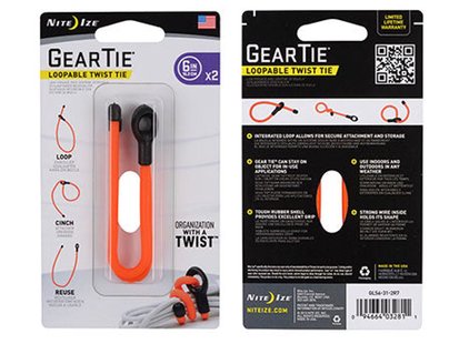 Nite ize gear tie loop allesbinder oranj