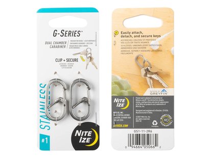 Nite ize g-series karabijnhaak 2-pack zi