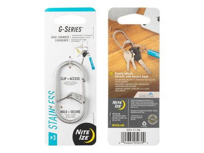 Nite ize g-series karabijnhaak zilver #3