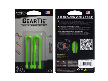 Nite ize gear tie kabelbinder 2-pack gro