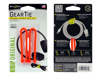 Nite ize gear tie kabelbinder 2-pack ora