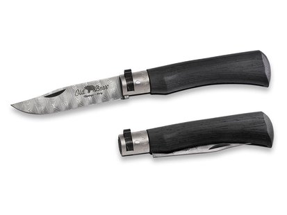 Old bear collection total black damascus