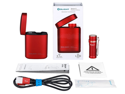 Olight baton 3 premium kit red