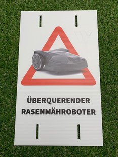 Bordje overstekende robotmaaier 37x23 de