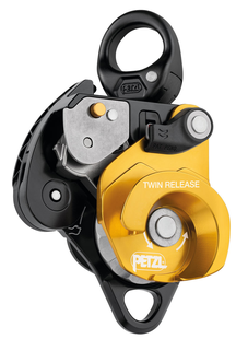 Petzl Twin Release – Dubbele Katrol inclusief Afdaalfunctie en Progress Capture Systeem 13 mm &amp; 36 KN
