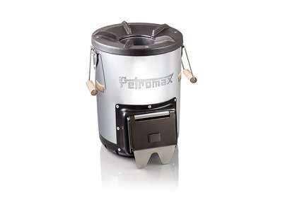 Petromax Rocket Stove RF33 – Efficiënte houtgestookte buitenkooktoestel met gietijzeren kookplaat