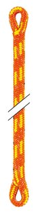 Petzl control klimlijn 12,5mm oranje 45 meter - 2 ogen