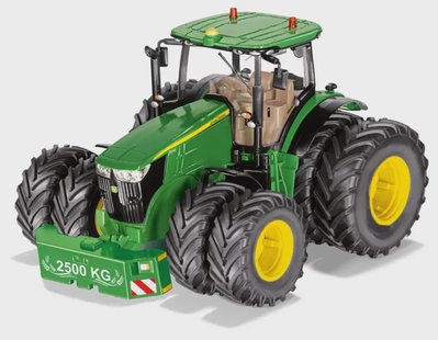 John Deere 7290R Met Dubbele Banden En Bluetooth App Controle Op Schaal 1:32