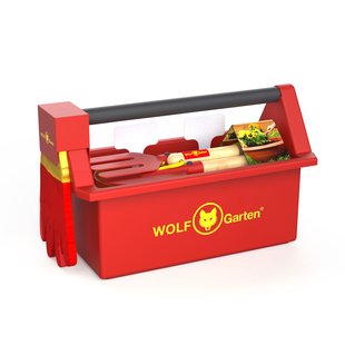 Wolf Garten tuin gereedschapsset I 9-delige tuin gereedschapsset in toolbox voor kinderen I Speelgoed voor kinderen vanaf 3 jaar