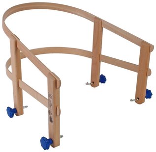 Rugsteun voor slee / slede geheel hout