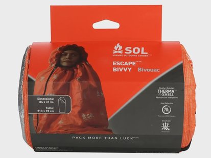 Sol escape bivvy met capuchon oranje