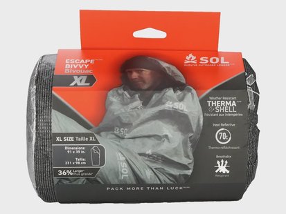 Sol escape bivvy met capuchon xl grijs