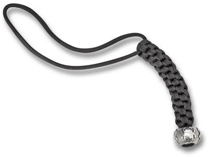 Spyderco rond tinnen kraal met koord