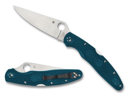 Spyderco police 4 lightweight blue k390