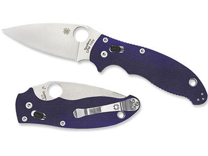 Spyderco manix 2 dk blue g-10 pe