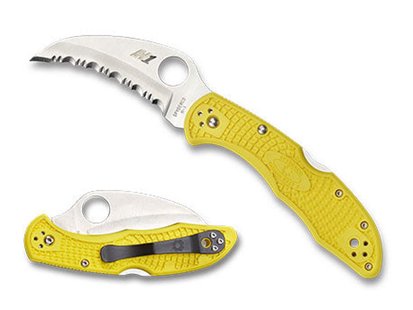 Spyderco tasman salt 2 yellow h-1 se