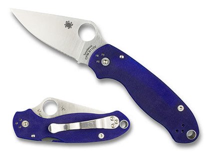 Spyderco para 3 dark blue s110v pe