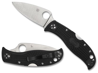 Spyderco leafjumper black vg-10 pe