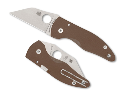 Spyderco Microjimbo Brown 15V Sprint Run