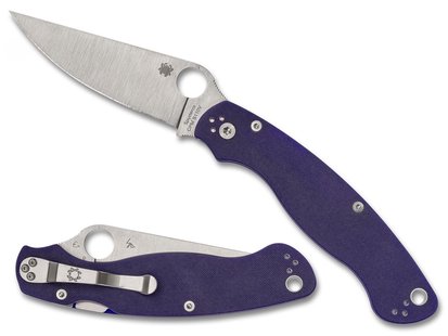 Spyderco military 2 dark blue cpm s110v