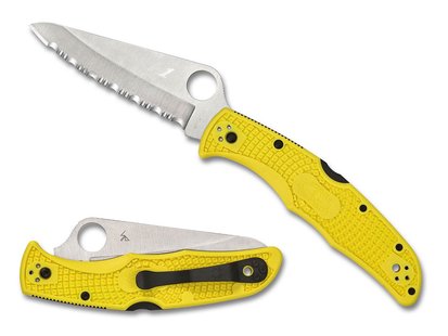 Spyderco pacific 2 salt yellow h-1 se