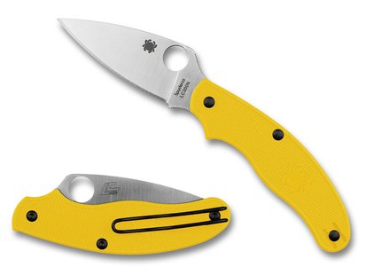 Spyderco salt uk penknife yellow lc200n