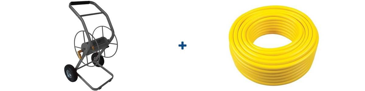 Talentools waterslang 13mm 100m + haspel