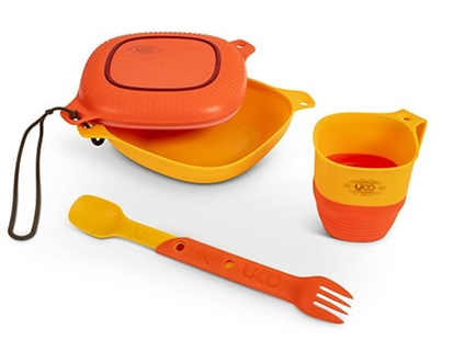 UCO Mess Kit 6-Delig Geel-Oranje