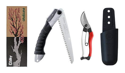 Silky X Okatsune - Japanse Top Snoeiset - Incl. Zaag, Snoeischaar &amp; Holster